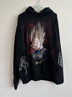 Darc Sport x Dragon Ball Z Vegeta Energy Pierce HoodieSize XL